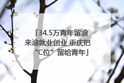 34.5万青年留渝来渝就业创业 重庆把“C位”留给青年