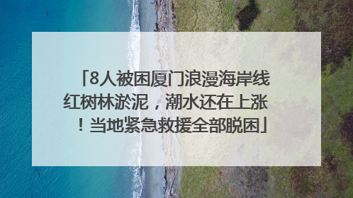8人被困厦门浪漫海岸线红树林淤泥，潮水还在上涨！当地紧急救援全部脱困