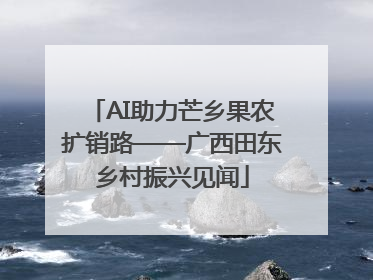 AI助力芒乡果农扩销路——广西田东乡村振兴见闻
