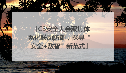 C3安全大会聚焦体系化联动防御，探寻“安全+数智”新范式
